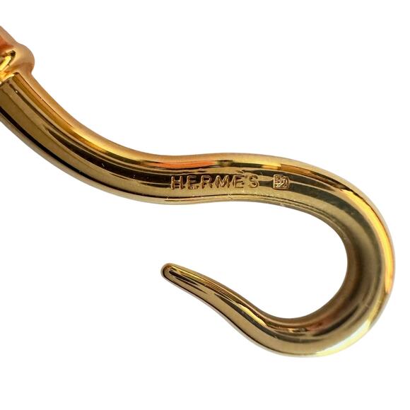 Hermès Jumbo Leather Hook Double Wrap Bangle Bracelet Choker - Picture 3 of 12